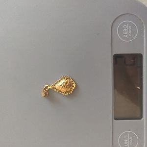 21k gold pendant